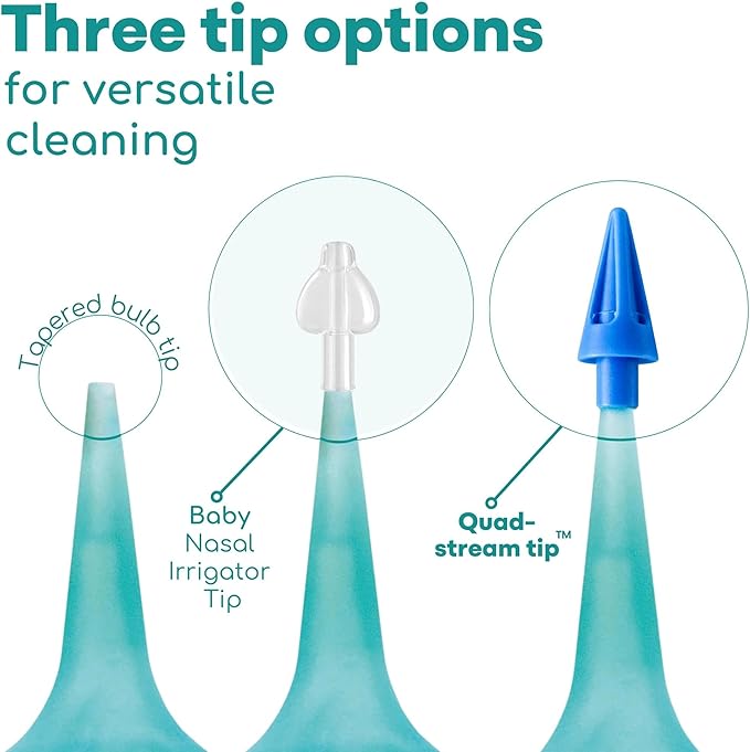 Medi Grade Ear Bulb Syringe 75ml (2.54 fl oz) – Quad Stream Ear Syringe for Ear Irrigation - Gentle Earwax Removal Tool – Bulb Syringe Ear Wax - with Travel Friendly Ear Cleaning Kit