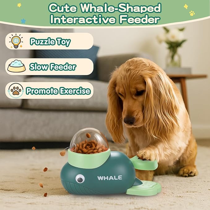 Interactive Dog Toys & Cat Toys for Indoor Cats, Dog Puzzle Toy Slow Feeder Bowl, Puppy Enrichment Toys, Interactive Cat Toys, Dog Feeder Puzzle Toy for Smart Dogs to Keep Them Busy With Silicone Mat