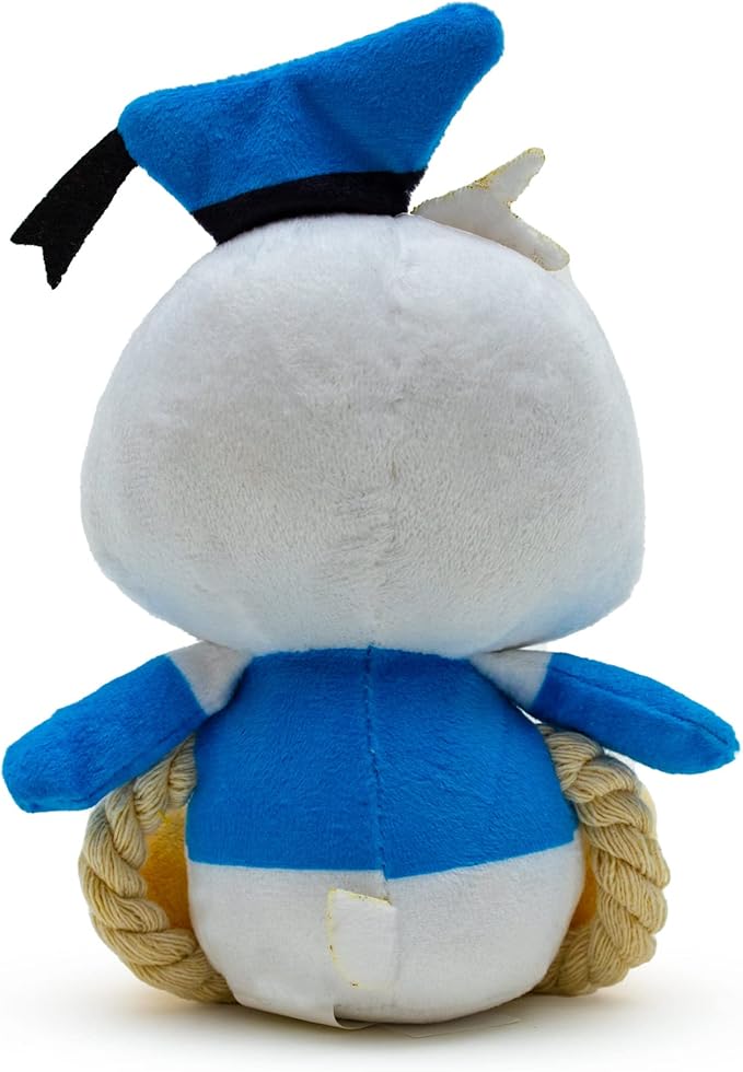 Buckle-Down Disney Dog Toy, Disney Donald Duck Chibi Sitting Pose Pet Toy, Plush with Rope