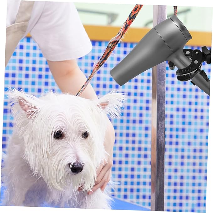 Pet Hair Dryer Stand Stable Base Hose Tube Holder for Grooming Table Convenient Blow Dryer Holder for Dogs and Cats Easy to Install and Transport