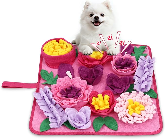 AMIR Snuffle Mat for Dogs, Dog Snuffle Mat, Slow Feeding Sniff Mat for Dogs Encourages Foraging Skills, Reduces Stress, and Aids in Training
