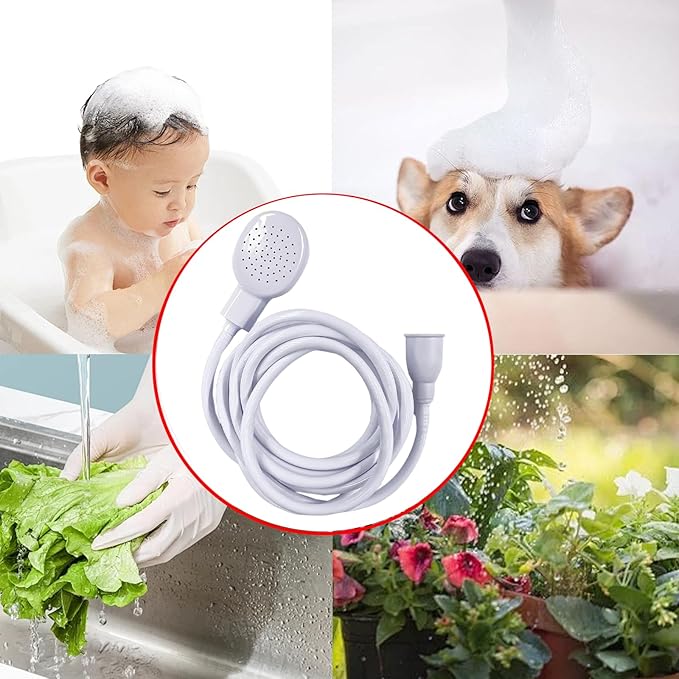 13.12ft/4m Sink Spray Hose,Shampoo Sprayer Hose Handheld Portable Sink Hose Spraye Strainers for Bathing Baby,Pets Shower,Rinsing Vegetables,Washing Hair