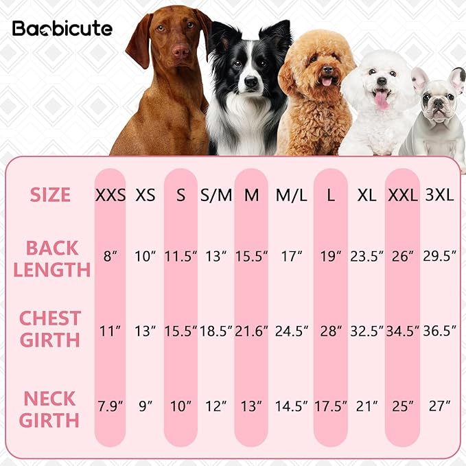 2 Pack Dog Hoodie Sweaters for Small Medium Dogs Warm Dog Clothes for Large Dogs Soft Waffle-Like Laminated Sweatshirt Bulldog (Pink+Rose, M (Back: 15.5",Chest: 21.6", Neck: 13"))