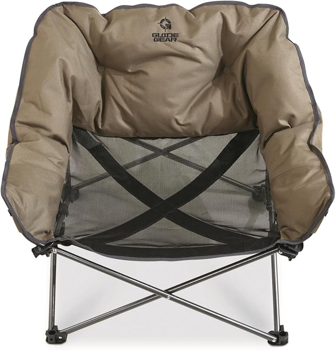 Guide Gear Padded Portable Pet Bed; Raised Outdoor Dog Couch, Cot Brown