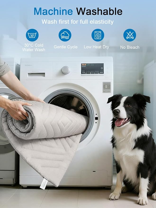 Dog Cooling Mat Self Coolings Foldable Cooling Pad for Dog in Summer Coolings Mat for Dogs and Cats Machine Washable (Rectangle,Gray, Medium-36 L x 23" W)