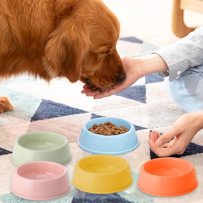 Heavy Duty Non-Slip Pet Bowl for Cats & Dogs - Thickened Spill-Proof Food & Water Dish with Wide Base, Tip-Proof Design for Pet Owners