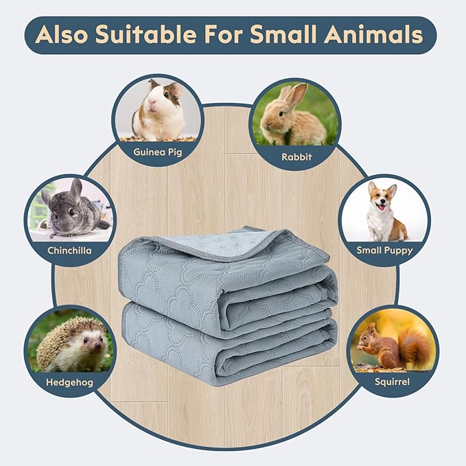 FunFurry Washable Pee Pads for Dogs - 2 Pack Reusable Pee Pads with Dog Paw Shape Non-Slip Backing (Light Grey, 36" X 36")