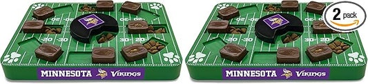 Pets First NFL Minnesota Vikings Puzzle, Interactive Dog Treat Puzzle Toy (Pack of 2)