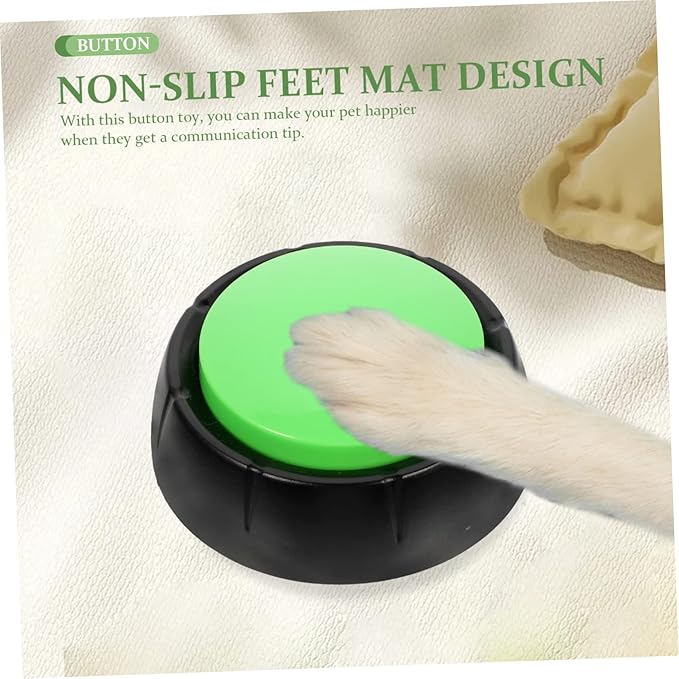 HANABASS 4pcs Dog Training Tool Wear-Resistant Talking Buttons for Dogs Interactive Puppy Toy Random Color