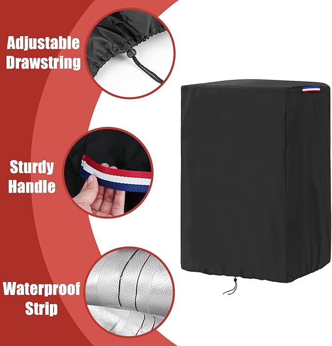 Wagon Cover Compatible with Wonderfold Wagon W4 Original(Cover Only),Waterproof 420D Wagon Covers for Wonderfold 4 Seater Wagon Stroller with Handle Adjustable Drawstring-29 L x 19" W x 43" H