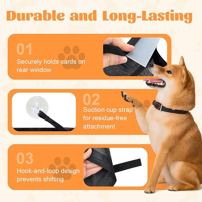 Wokyo 2 Pack Dog Car Door Protector, 25.98" x 22.04" Black 3-Layer Quilted Design Anti-Scratch Waterproof Pet Vehicle Door Covers Heavy Duty Scratch Guard for Interior Protection