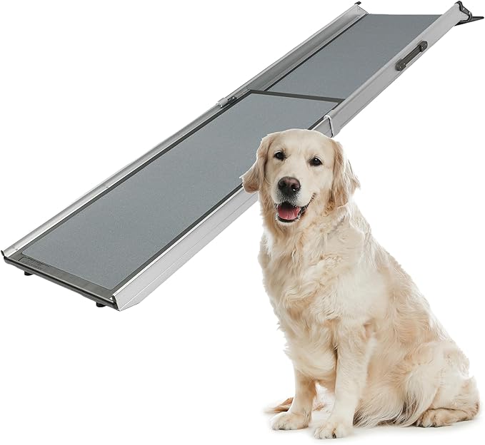PetSafe Happy Ride Telescoping Dog Ramp, Portable Pet Ramp for Cars, Trucks & SUVs with Adjustable Sizing