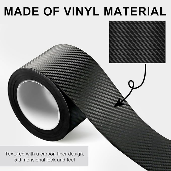 Storystore Universal Car Door Edge Guard, 2In x 33Ft Door Sill Protector, Automotive Anti-Collision Strip for Car Door Edge/Front and Rear Bumper/Door Sill Protector, Fits for Most Car, Black