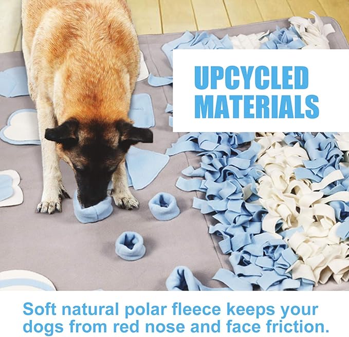 Snuffle Mat for Small Large Dogs Nosework Feeding Mat (23.6" x 39.4") Easy to Fill and Machine Washable Training Mats Pet Activity/Toy/Play Mat, Great for Stress Release - M