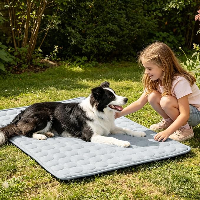 Dog Cooling Mat 2026 Upgraded Arc-Chill Cooling Dog Bed Mat, Washable Pet Cooling Pad (Q-Max>0.4) Cooling Mat for Dogs & Cats Indoor & Outdoor Car Seats (Grey, 40x28 in)
