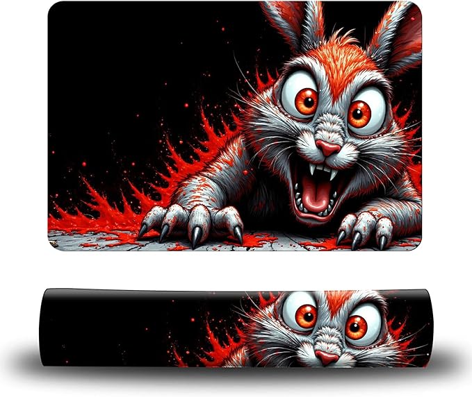 Dog Food Mat, 19.6" x 23.6" Absorbent Pet Feeding Mat for Food and Water, Waterproof Diatom Mud Pet Placemat with Non-Slip Rubber Backing, Easy Clean Cat Bowl Mat for Floors - Rat Flame