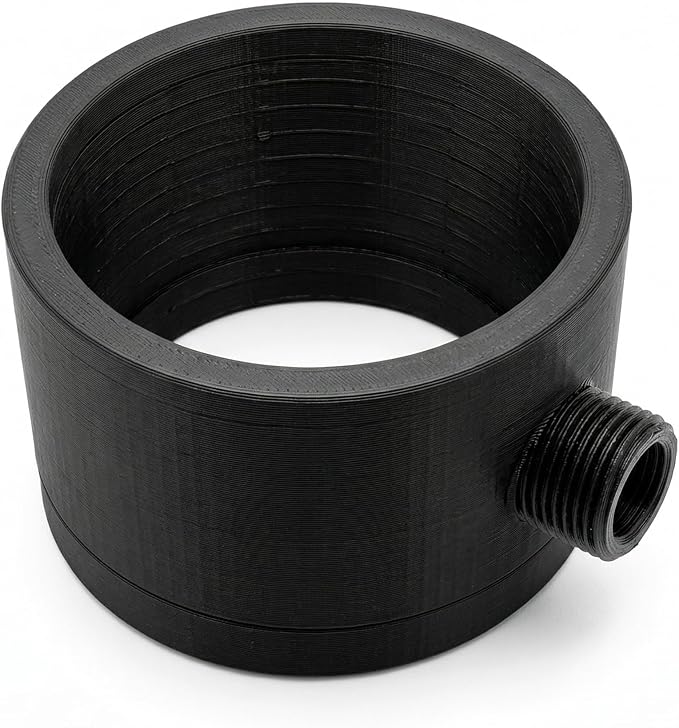 "Lil' Bro" 360 Handheld Detailer - The Ultimate Undercarriage Power Washer for Men & Pets - 360° Inward Vortex Hygiene Wand - Fits Standard Shower Hoses (Black, Large)