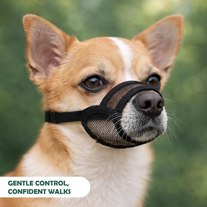 XL Dog Muzzle for Large Dogs – Breathable Air Mesh Muzzle for Large Sized Dog | Mussels for Dogs Grooming | Muzzles to Prevent Biting Barking Chewing | Allows Panting and Drinking