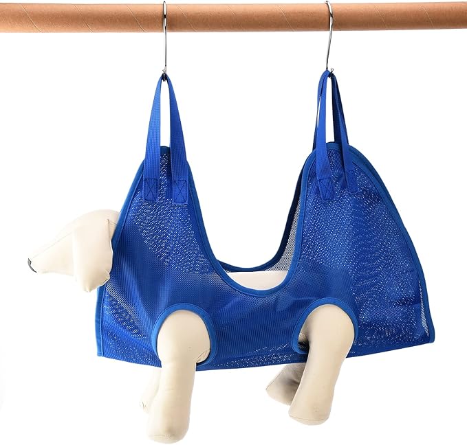 Dog Grooming Sling Hammock, Multifunctional Pet Grooming Hammock Helper Pet Hammock for Bathing Washing Grooming Trimming Nail (L 110 X 80 X 38cm (43.3in L X 31.5in W X 14.96in)