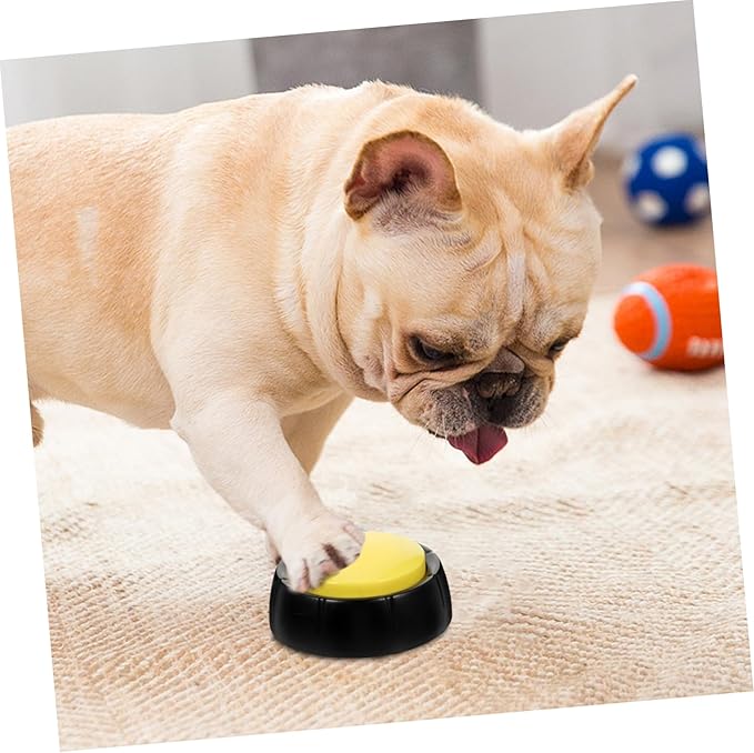Toddmomy 4pcs Dog Talking Button Toy Pet Communication Device Puppy Buttons for Interaction Interactive Recording for Dogs Random Color