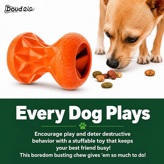 Dog Toys for Large Dogs – Durable Rubber Chew Toy for Aggressive Chewers,Interactive Treat Dispensing Puzzle Ball,Enrichment Dog Toy for Mental Stimulation,Slow Feeder & Boredom Relief, Gift