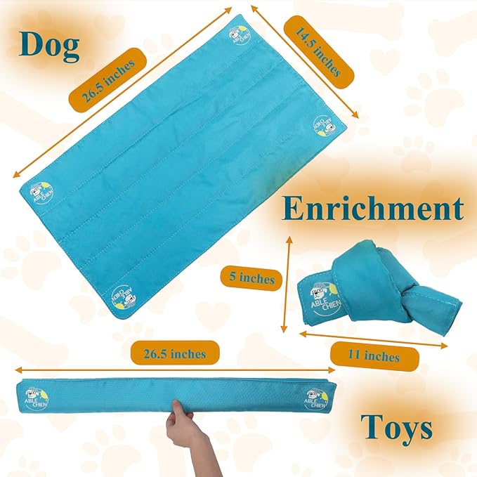 Ablechien Snuffle Knot for Dogs, Interactive Dog Puzzle Toys for Small Dogs, Puppy Enrichment Toys, Encourage Natural Foraging Skills, Snuffle Ball with 10 Treat Pockets for Slow Eating