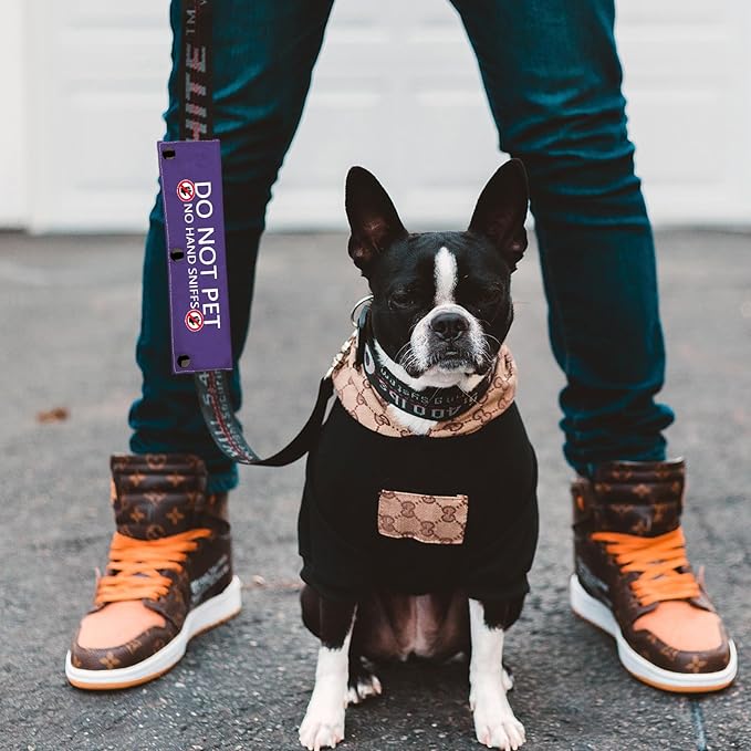 Working Dog Do Not Pet Leash Sleeve Working Dog Leash Wrap Social Distancing Dog Patch (NO Hand Sniffs)