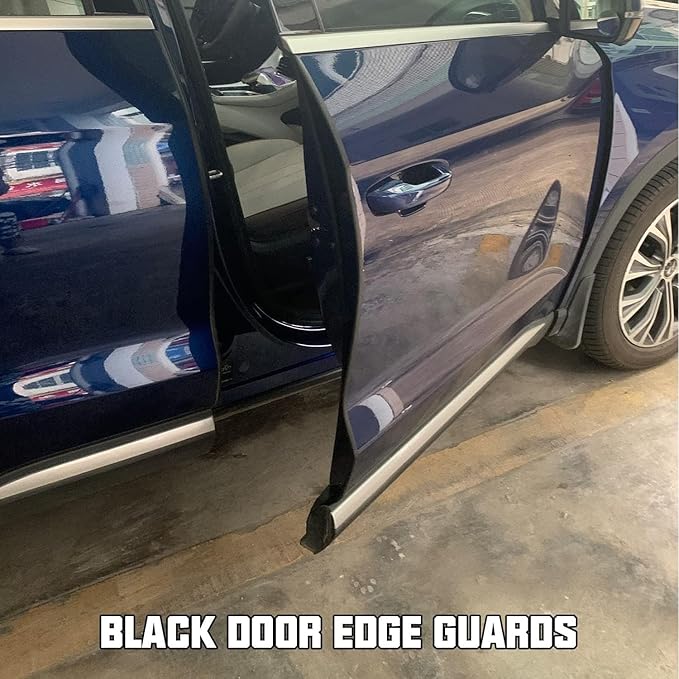 Winunite 65.6ft (20m) Car Door Edge Guards Black – Self-Adhesive PVC, U-Shaped, Fits Most Vehicles, Fade-Resistant, Scratch- and Chip-Resistant – Reduces Dings in Parking Lots