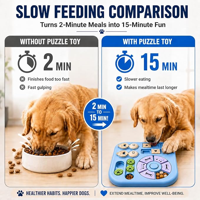 Tee Shirt Galaxy Interactive Dog Treat Puzzle Toys Durable, Dog Puzzle Toy IQ Training Slow Feeder for Large Medium Small Dogs, Squeak Enrichment & Mental Stimulation,Light Blue