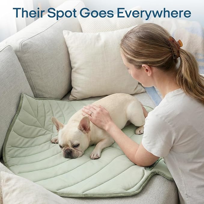 Vagascape Dog Cooling Mat, Washable Pet Cooling Mat, 35" x 33" Thick & Durable Large Cooling Mat for Dogs, Portable Foldable Premium Cooling Pad for Indoor, Outdoor, Travel, Camping, Patio and Beach