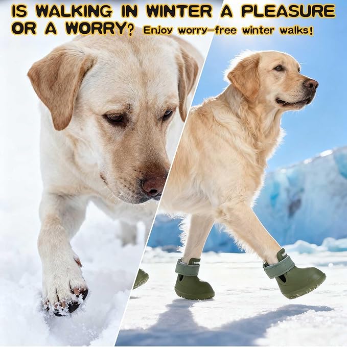 EXPAWLORER Dog Shoes for Hot Pavement Small Medium Large Dogs, Waterproof Non-Slip Dog Summer Booties with Socks, Easy On & Off Pet Boots & Paw Protectors, Easy-Clean for Beach Outdoor Rain (Green S)