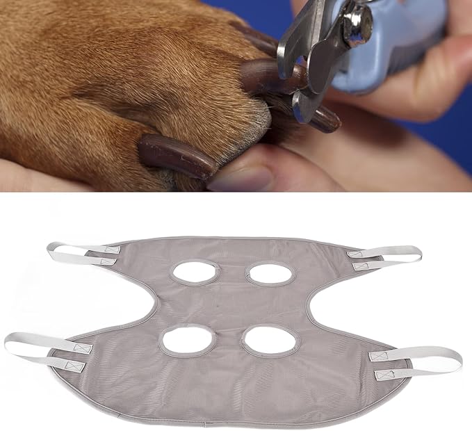 Dog Grooming Sling Hammock, Multifunctional Pet Grooming Hammock Helper Pet Hammock for Bathing Washing Grooming Trimming Nail (L 110 X 80 X 38cm (43.3in L X 31.5in W X 14.96in)