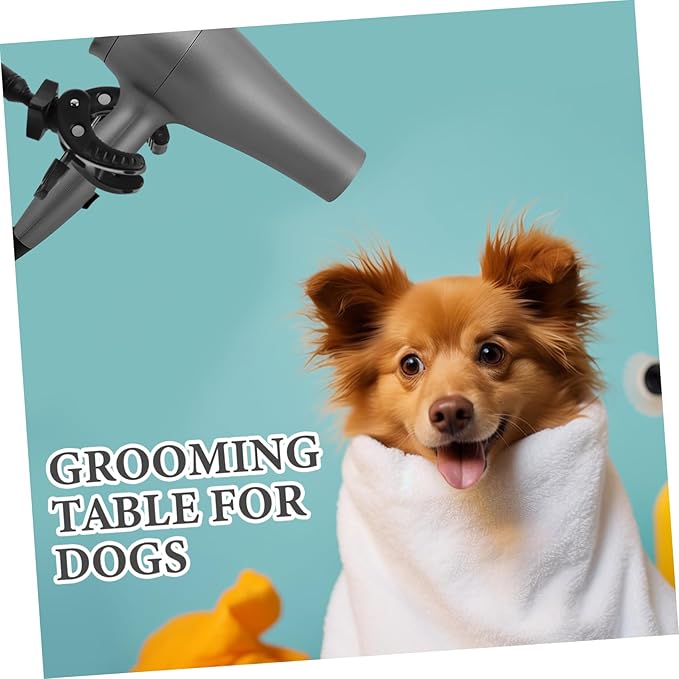 Pet Hair Dryer Stand Stable Base Hose Tube Holder for Grooming Table Convenient Blow Dryer Holder for Dogs and Cats Easy to Install and Transport