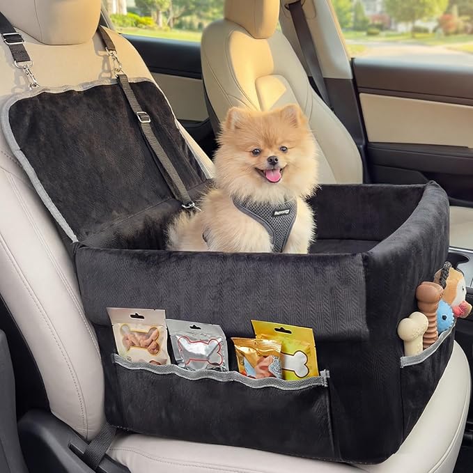 Elevated Dog Cat Car Safety Seat (Large)