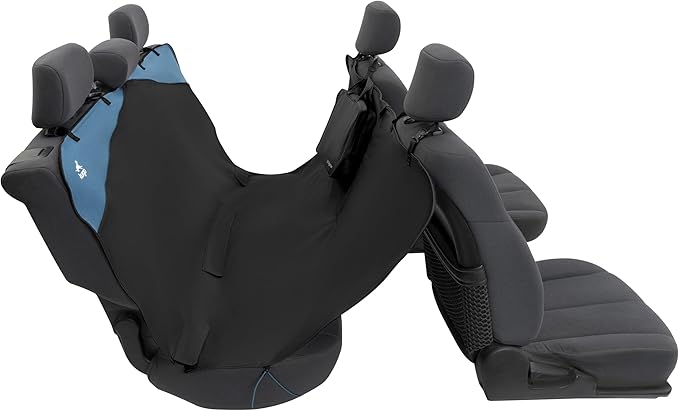 Kurgo Wander Dog Hammock Car Seat Cover for Pets, Pet Seat Cover, Car Hammocks for Dogs, Water-Resistant (55" Wide, Black)