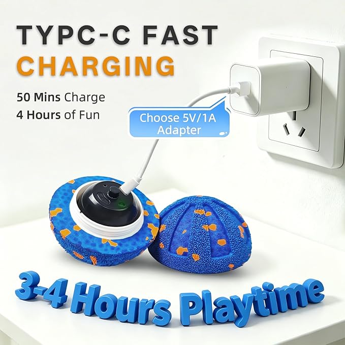 Interactive Dog Toys Ball, 3 Play Modes with Colorful Lights, Automatic Moving, Bouncing, E-TPU Material, Suitable for Large and Medium-Sized Dogs, Used for Boredom Relief and Daily Training