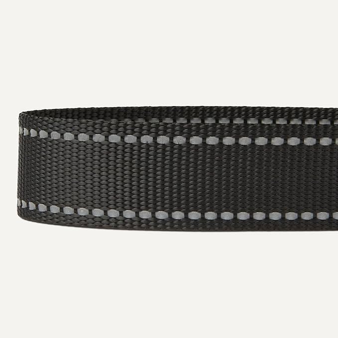 Amazon Basics Polyester Dog Collar XL, Adjustable Length 21"-37", 1.4" W, Black