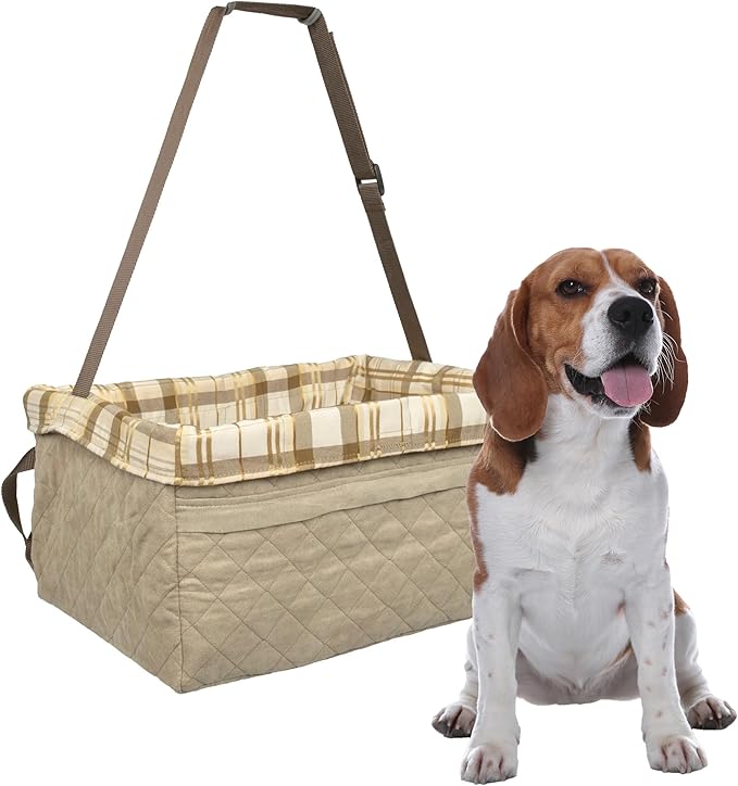 PetSafe Happy Ride Deluxe Hammock Seat Cover Durable Machine Washable Fits Most Cars, Trucks and SUVs Backseat Protection for Pet Paws, Scratches and Dog Hair