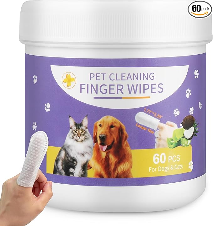 Dog Eye Wipes, 120 Count Cat Eyes Cleaning Wipes Gentle Pet Tear Stain Remover, Hypoallergenic Puppy Dogs Eye Wash Cleaner for Debris Discharge Mucus, Aloe Chamomile Pets Wipe Pads