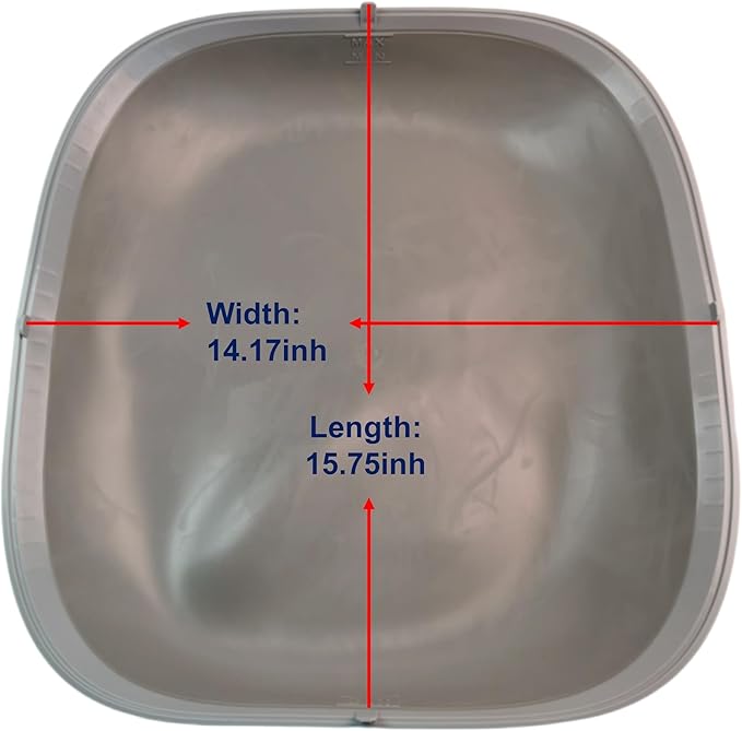 Cat Litter Box Silicon Pad Replacement for Self-Cleaning Cat Litter Box (for Model:65L Storage bin + 9L Waste Collection bin)‌Waterproof, Anti-Stick,Anti-Scratch (One Pad with Cleaning Set)