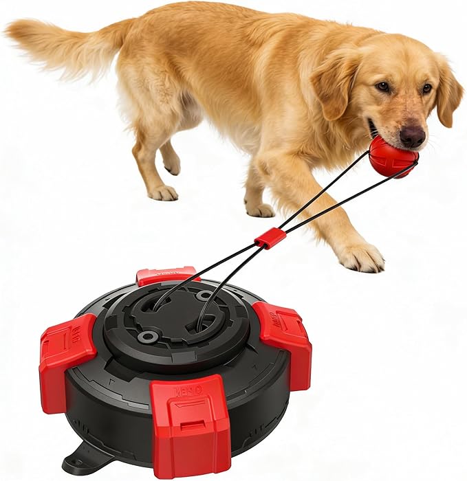 2026 Upgraded Powerful Interactive Dog Tug of War Toy, Puppy Teething Toys for Aggressive Chewers, Indestructible Dog Stimulation Toys to Keep Them Busy, Chew Toy for Small Medium Large Breed Dogs