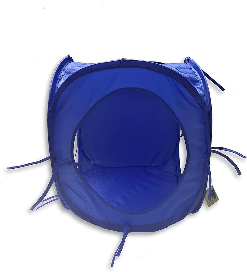 Rainbow Pop Collapsible Cubes Play Tunnel for Cats Color:Blue Size:Pack of 1