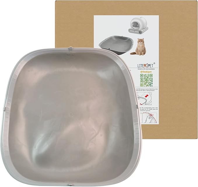Silicon Cat Litter Box Pad Replacement for Self-Cleaning Cat Litter Box (for Model:65L Storage bin + 9L Waste Collection bin)‌Natural Silicone Material Waterproof, Anti-Stick,Anti-Scratch