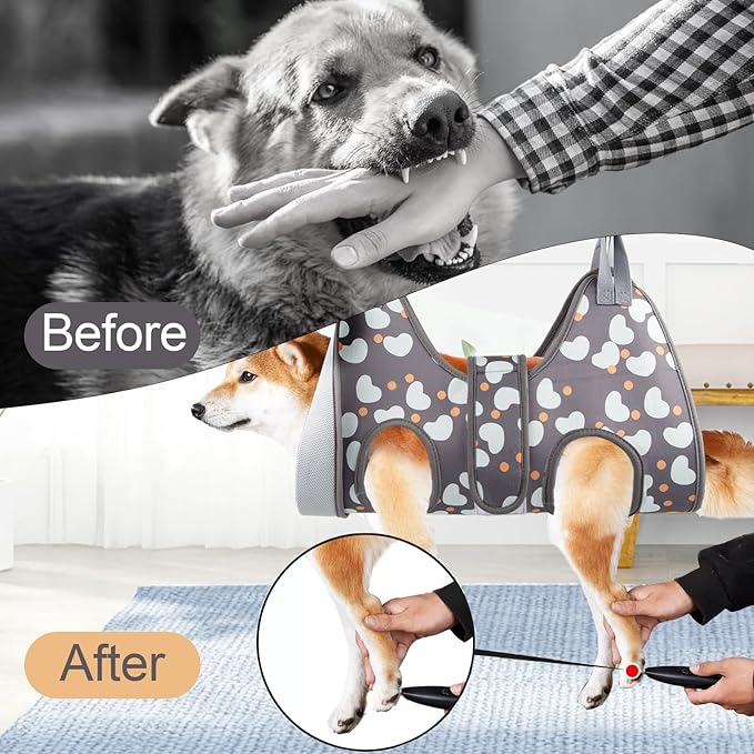 ATESON Dog Grooming Hammock for Small Dogs Cat, Dog Grooming Harness for Nail Trimming, Pet Grooming Hammock Sling for Cutting Nails with Nail Clippers, Nail File