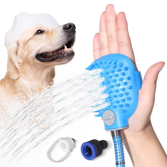 Fogatti Grooming Sprayer with 7.2 FT Long Hose, Indoor Shower or Outdoor Garden Compatible - Ideal for Dogs and Cats