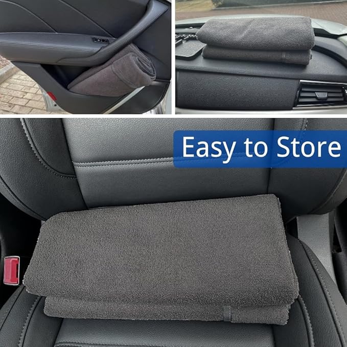 Waterproof Car Seat Cover for Front Seats, Protector for Cars SUVs Trucks, Sweat Towel Seat Covers Bucket for Gym,Workout,Beach,Hiking,Running(Grey,Rear Bench Seat Towel)