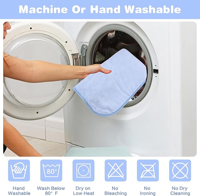 Pet Bathrobe for Dog Cat Absorbently Quick Drying Coat Cute Dogs Bath Towel Hooded Robe Adjustable Collar & Belly Strap for Pool Beach (Blue, Medium)