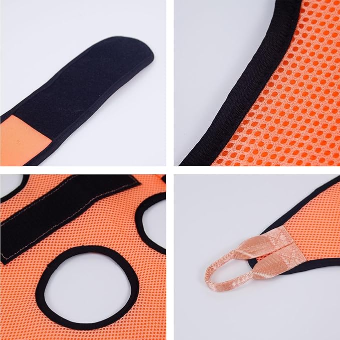 Dog Hammock – Pet Sling Support with Reinforced Openings | Professional Restraint Tool for Nail Trimming Bathing Scratch Prevention Grooming Assistance Home Veterinary Use