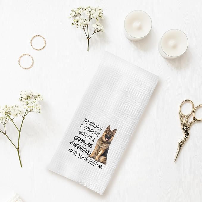 German Shepherd Kitchen Towels - German Shepherd Dog Gifts for Women & Moms, No Kitchen is Complete Without These 16x24 Hand & Dish Towels