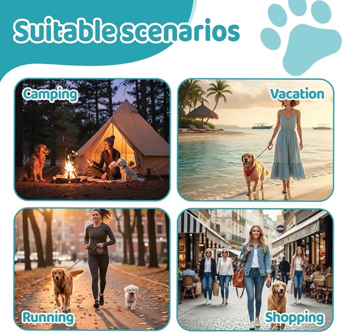 Portable Pet Water Bottle, Stainless Steel Compact Dog Drinking Bottles Leak Proof Cat Travel Water Bottles with Foldable Silicone Bowl for Outdoor Walking Hiking